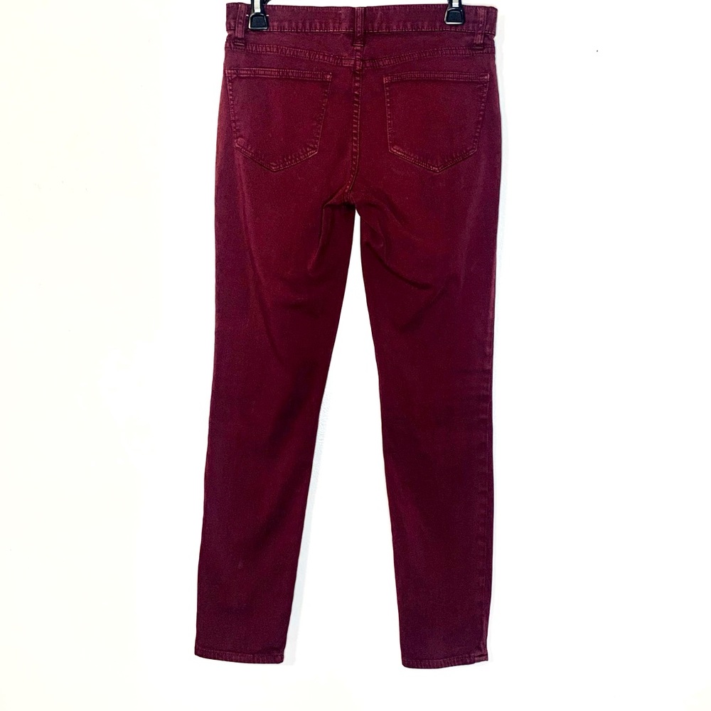 Madewell Skinny Skinny Burgundy Jeans Size 28 - Picture 13 of 14